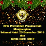 ucapan natal dan tahun baru 2019